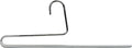 Mawa by Reston Lloyd Reverse Hook Trouser Series Non-Slip Space-Saving Clothes Hanger with Single Rod for Pants, Style KH/35U, 1-Each, Silver