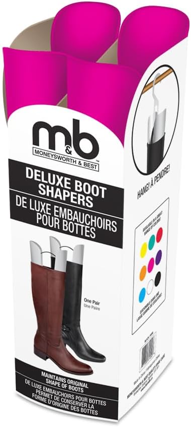 Moneysworth and Best Shoe Care Deluxe Boot Shaper with Hanger