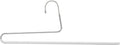 Mawa by Reston Lloyd Reverse Hook Trouser Series Non-Slip Space-Saving Clothes Hanger with Single Rod for Pants, Style KH/35U, 1-Each, White