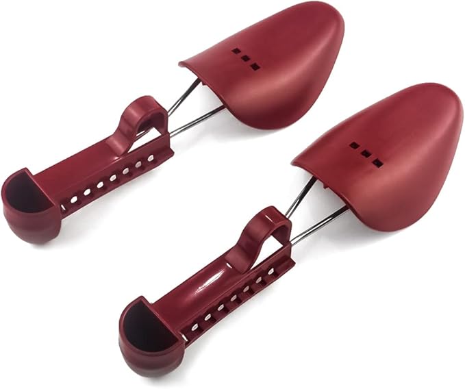 WAJJ 10 Pairs Plastic Shoe Tree Stretcher Shaper for Women Adjustable Length Shoes Holder Shaper Support(Purple Women)