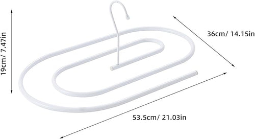 Garneck Metal Clothes Hanger Spiral Shaped Drying Rack Laundry Stand Hanger Rotating Hangers Quilt Coverlet Blanket Clothes Rack Space-Saving Folding s