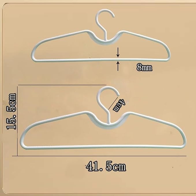 Plastic Clothes Hangers Space Saving Short Neck Hanger, Anti-Slip Heavy-Duty Slim Closet Thin Hangers, Coat Hanger for College Dorms, Homes & More, Enhances Closet Space(5Pack)