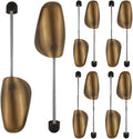 FONHERILI WAJJ 5 Pairs Practical Adjustable Length Men Shoe Tree Stretcher Holder Shaper Support(Spring Brown)