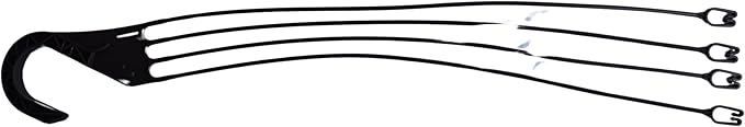 Replacement 4 Strand Plastic Hangers for 12" Hanging Baskets - Set of 5 (Brown)
