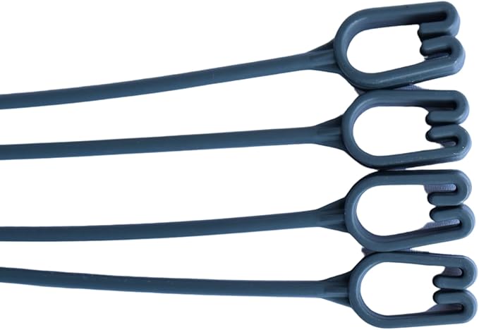 Replacement 4 Strand Plastic Hangers for 12" Hanging Baskets - Set of 5 (Slate Blue)