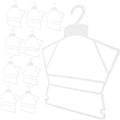 10Pcs Clothes Hangers for Clothing Drying Racks Laundry Hangers for Toddlers for Nursery and Closet Organization