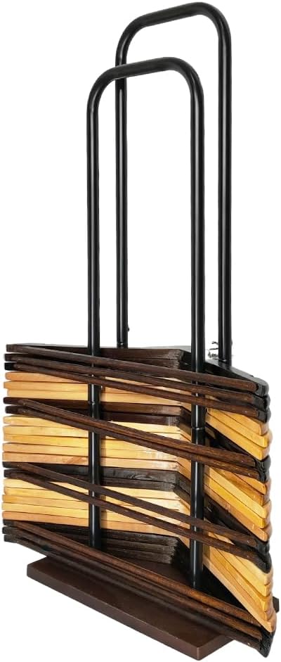 Stacker, Clothes Hanger Organizer Stand, Portable Storage Rack, Large Wire and Velvet Holder for Laundry Room, Commercial Storage (Black Medium - 28.4" H)