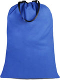 Sanlykate Large Canvas Cotton Laundry Bag with Drawstring & Handles, Heavy Duty Durable Dirty Clothes Organizer, Tear Resistant Hamper Liner Storage Bag, Travel Sack, 25.5 x 34inch - Royal Blue