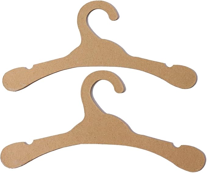 Cardboard Hangers, Environmentally Friendly Cardboard Hangers Baby, 32 Pieces of Baby Hangers, Durable, Wooden Baby Hangers Suitable for Baby Clothes Drying Storage