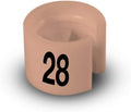 Printed Colored Hanger Size Markers - 100pcs/bag (28)