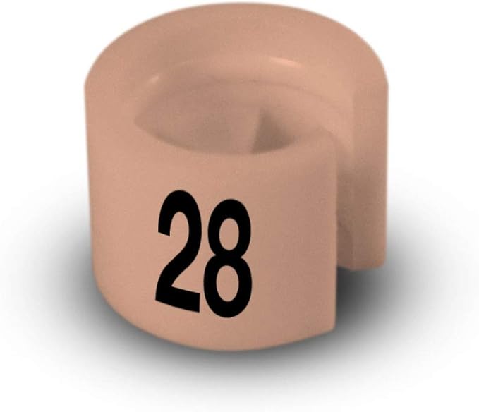 Printed Colored Hanger Size Markers - 100pcs/bag (28)