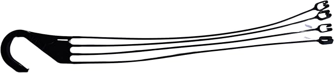 Replacement 4 Strand Plastic Hangers for 12" Hanging Baskets - Set of 5 (Black)