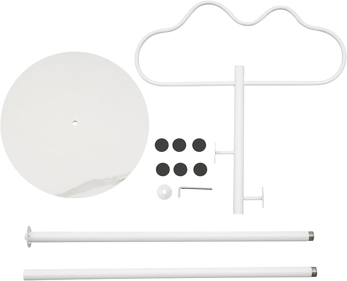 Freestanding Metal Coat Tree, Modern Coat Rack Cloud-shaped Coat Hanger Stand with 2 Hooks for Bedroom Entryway Hallway Office