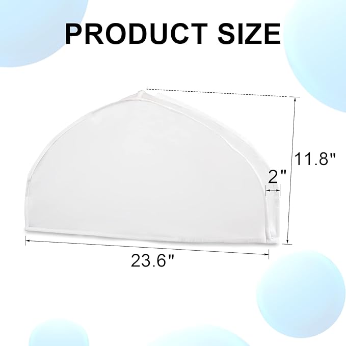 50 Pcs Shoulder Covers Clothes Suit Garment Dust Covers, 23.6 x 11.8 Inch Extra Wide Garment Shoulder Covers Bag Breathable Shoulder Dust Cover for Coats, Jackets, Dress Closet Storage