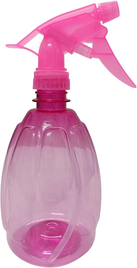 Spray Bottles 500ml 16 Oz Clean Squirt Bottle Colorful Multi-uses Spray Bottles for Cleaning, Water Flowers, Plant Care, Ironing, Hair Care, Gardening Cosmetics Kitchen Bathroom (Pack of 2) Pink