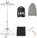Steamer Stand for Clothes - Adjustable Steamer Rack, Portable Steaming & Ironing Stand - Grey