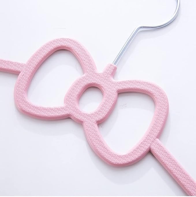 Cute Aesthetic Clothes Hangers Space Saving Plastic Hangers for Teen Girls Wardrobe Shirts Tops Coats Hangers Clothing Organizer Kawaii Girls Room Decor Kawaii Stuff Accessories (10, Green Bowknot)