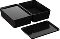 CHANCETSUI Storage Bins With Lids Plastic Containers: Multipurpose Stackable Storage Container Bins With Lid For Home And Office Organization, Small Storage Bin, 2 Pcs 7x10 Black container
