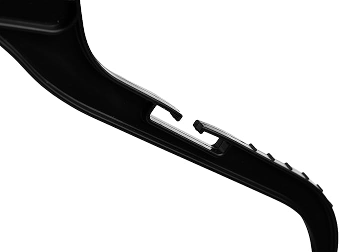 DEILSY™ Black Plastic Hangers – Durable Black Clothes Hangers, Slim Clothing Hangers for Organizing Shirts, Dresses, Jackets, and Coats in Your Closet - 50 Pack