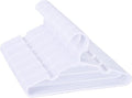 100 Pack White Kids Hangers 11.6 Inch - Baby Clothes Hangers for Toddler & Child, Durable Plastic Children's Hangers for Closet, Pants, Coats, Skirts (Non-Slip, Space-Saving)