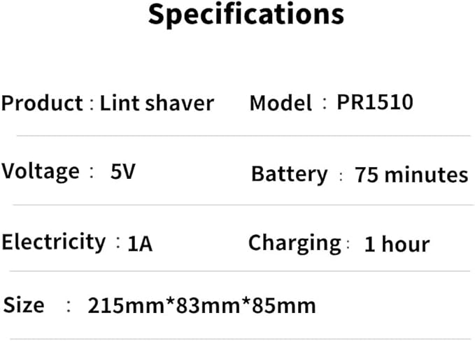 2-in-1 Electric Lint Remover & Fabric Shaver | Sweater Defuzzer with 3 Speeds, 6 Stainless Steel Blades, and Built-in Lint Roller | USB-C Rechargeable for Clothes, Furniture, and Pet Hair