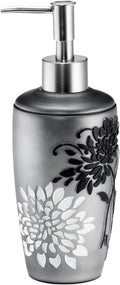 Zahari Home Erica Stylish Soap Dispenser Set - Modern Print Design for Kitchen and Bathroom - Lotion Pump, Dish Soap, Hand Sanitizer, Hand Soap - Cute and Practical