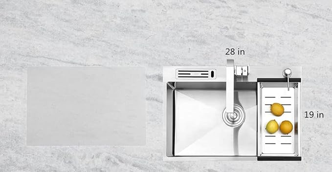 Home Essential, Supmat XL, Super Versatile Extra Large and Thick Heat Resistant Silicone Mat, Counter Mat (Frosted Transparent)