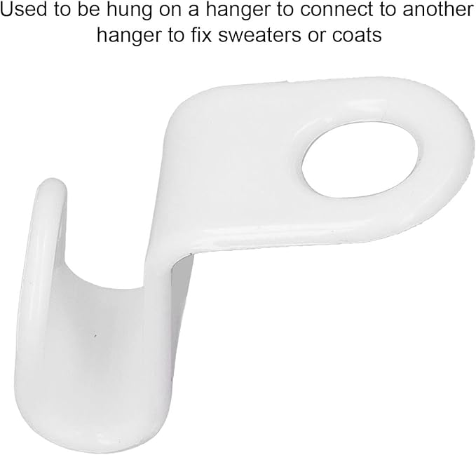 Pilipane Clothes Hanger Connector Hooks, Hanger Extender Clips, Mini Cascading Hanger Hooks for Heavy Duty Space Saving Cascading Connection Hooks, Charpie Huggable Hangers Accessory