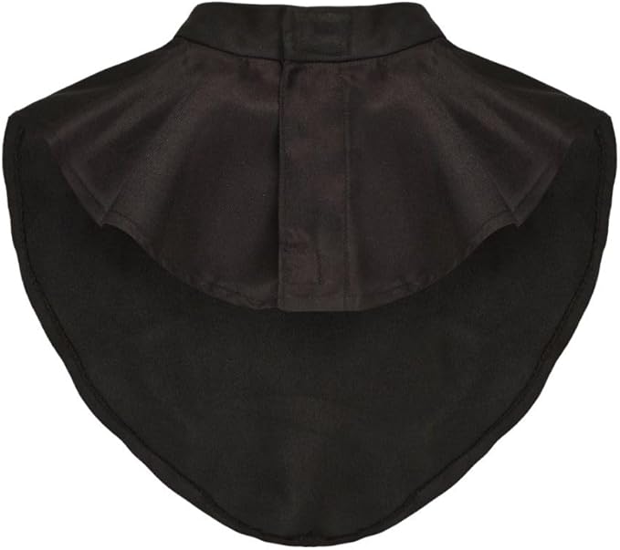 Black Color Unisex Clergy Tab Collar Clerical Bib Collar with Insert White Tab, 2pcs in Pack