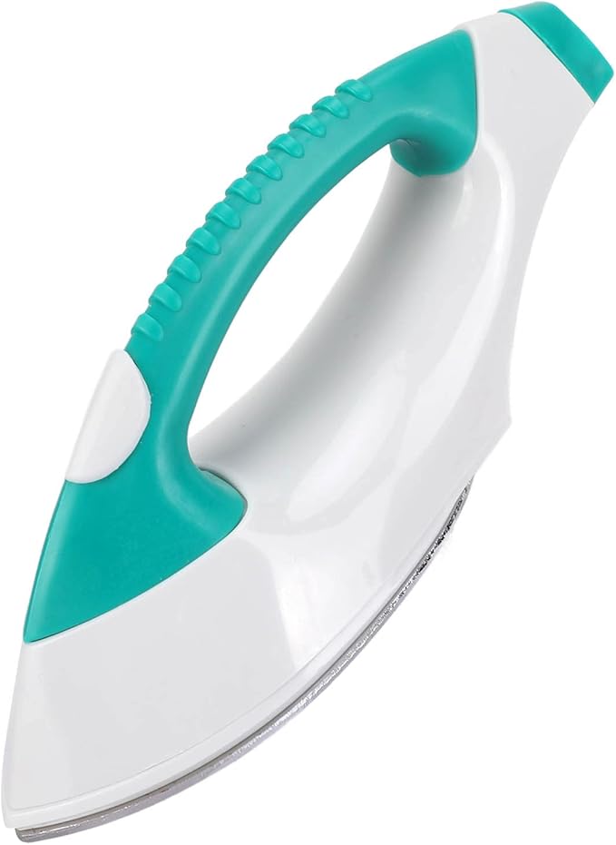 Portable Travel Iron for Crafts Quilting, Mini Fast Heat Lightweight Heat Press Iron, Easy Handheld Electric Iron for Beads Patch Clothes, DIY Shoes, T shirts, for Home, Travel