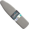 HOME GENIE Ironing Board Cover, Extra Thick Padding, Scorch Resistant Silicone Coating, 15x54 Full Size, Elastic Edge Heavy Duty Iron Pad Covers Standard Boards, Hook and Loop Fastener Strap, Silver