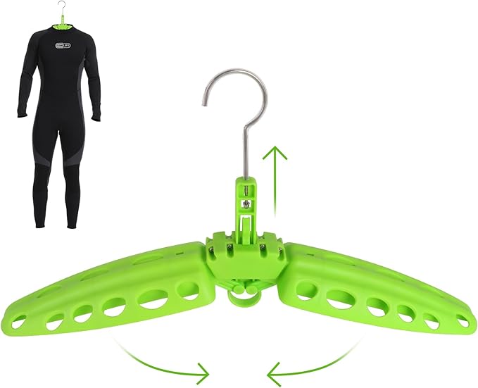 Wetsuit Hanger, Gimilife Surfing & Scuba Diving Accessory, Perfect to Dry Wetsuit Drysuit Life Jacket or BCD, Quick Dry Foldable & Vented Dryer for Wetsuite Dry Suit（1 PCS ）