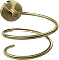 Wall Mounted Hair Dryer Holder,Bronze Finish Bathroom Hair Tool Organizer for Bathroom-Gold