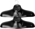 2pcs Clothes Hanger, Extra Thick Plastic Wide Shoulder Adult Mannequin Male Standard Clothing Hanger for Everyday Use
