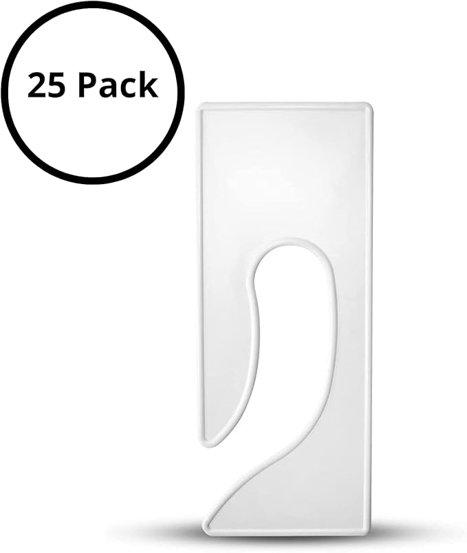 discount sizing- Blank King Rectangle Clothing Rack Hanger Dividers 25 Pack | Great for Clothing Organization, Sizing Dividers, Garment Rack Tags (White)