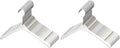 YBM Home Quality Acrylic Clear Hangers Made of Clear Acrylic for a Luxurious Look and Feel for Wardrobe Closet, Clothes Hangers Organizes Closet, Baby, Silver, 4114-32