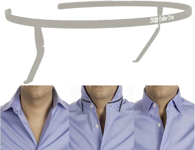 Collar Shaper | SELECT YOUR SHIRT COLLAR SIZE | THE ORIGINAL Collar Support System | Collar Stays | NOT MADE of CHEAP plastic