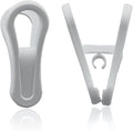 Hanger Clips 30 Pack – White Multi-Purpose Hanger Clips for Hanging Clothes, Skirts & Pants, Laundry & Sweater Clips for Adult & Baby Hangers, Plastic Clips for Hangers, Made in USA