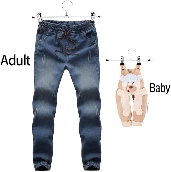 GoodtoU Pants Hangers with Clips - Metal Hanger with Adjustable Clips 36 Pack for Pant Jeans Skirt Boots, Heavy Duty Non-Slip