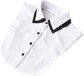 YEKEYI Lady Half Shirt Blouse - Detachable Collar Dickey for Women