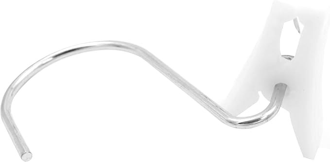 SSWBasics Hanger Clips with Silver Hook - Pack of 50 - Durable Boot Hangers for Closet with Silver Hook - Single Clip Hangers for Boots, Secure Hanging Clips Hook for Organized, Multifunctional