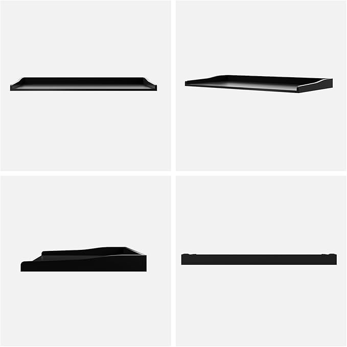 Washer Dryer Countertop, 54" W x 27.5"D Washer Dryer Topper with Non-Slip Mat, Laundry Countertop Organizer for Folding Clothes, Black