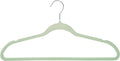 Honey-Can-Do 25-Pack Slim-Profile Non-Slip Velvet Hangers, Mint