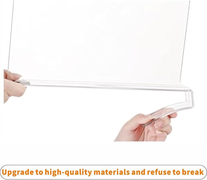 Clear Acrylic Shelf Dividers for Closet Organization - 6 Pack Closet Shelf Divider for Sweatshirt,Towel,Bag,Purse,Clothing,Sweater Organizer,Plastic Dividers and Separators for Shelves and Bedroom