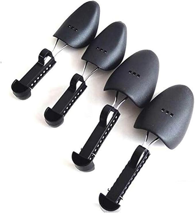 WAJJ 20 Pairs Plastic Shoe Tree Stretcher Shaper for Women Adjustable Length Shoes Boot Holder Shaper Support(Black Women)