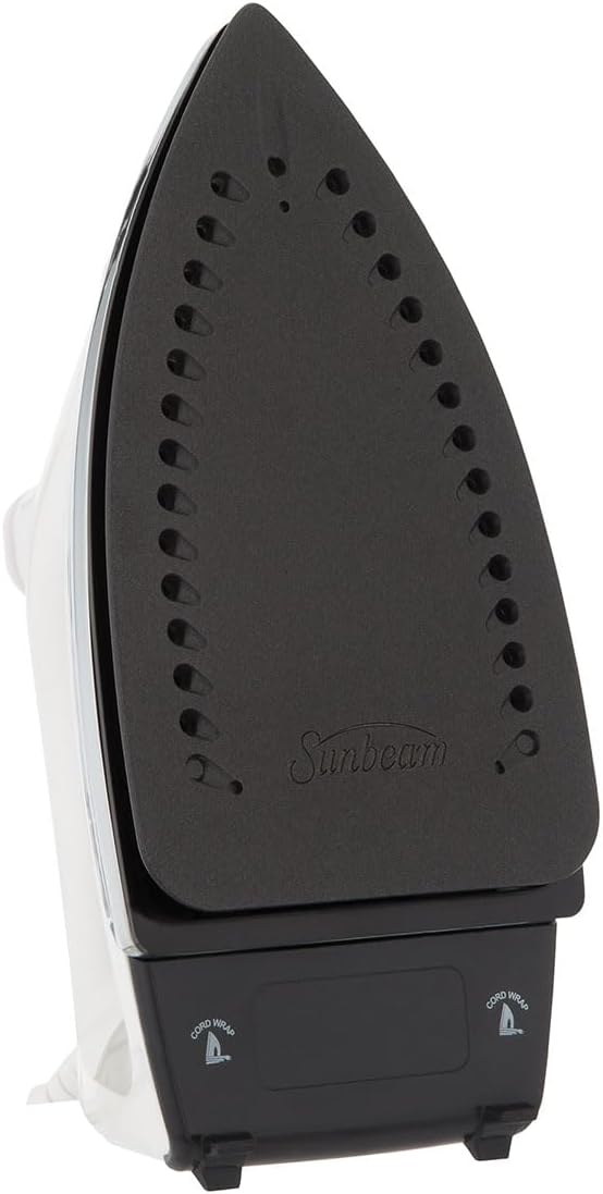 Sunbeam GCSBC Classic 1200 Watt Mid-size Anti-Drip Non-Stick Soleplate Iron Steam/Vertical Shot feature 8' 360-degree Swivel Cord GCSBCL-317-000 Auto Shut Off