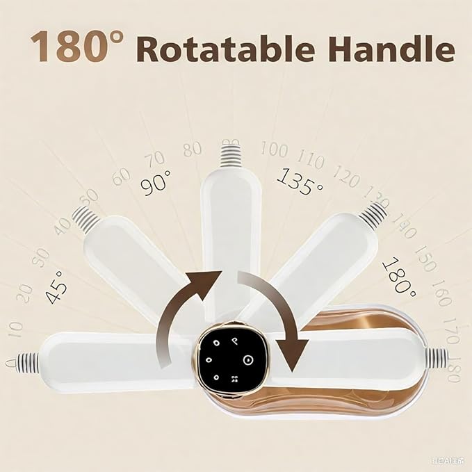 Portable Travel Garment Steamer 1200W, 2-in-1 Handheld Iron & Steamer with LCD Display, 3 Steam Modes, 20s Fast Heat, 180° Foldable Handle, 180ml Tank for Clothes, Home & Travel