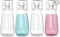 Pack 4 Small Spray Bottle Travel Size 2oz/60ml - Fine Mist Mini Empty Spray Bottles - Leak Proof - for Toners, Face & Hair Mist