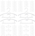 Baby Hangers for Nursery Closet 80 Pack Plastic Kids Clothes Hanger Space Saving Non Slip Extendable Toddler 11-14” Adjustable Hangers Heavy Duty Clothing Infant Hanger Bulk, White