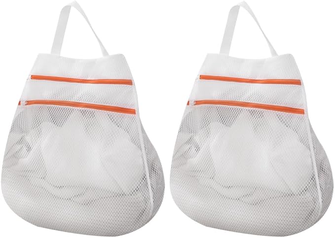 DONGKER Mesh Laundry Bags,2/4PCS Mesh Travel Laundry Bags with Hanging Handle for Washing Delicates Socks Bra Lingerie